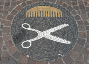 Hair salon mosaic