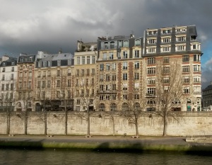 Looking across the Seine