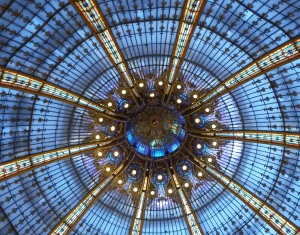 The dome inside Galeries Lafayette